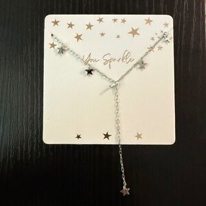 Francescas You Sparkle starts silver tone Necklace